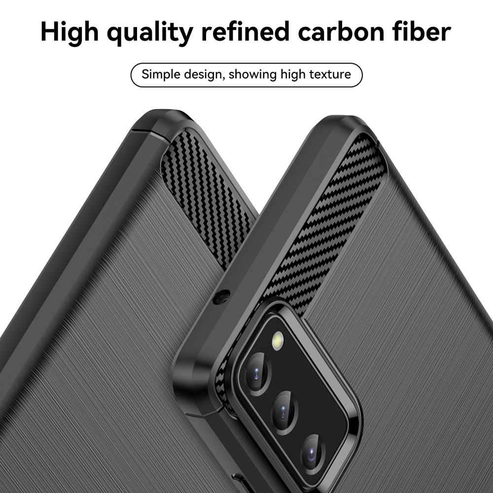 Ốp lưng dành cho Samsung S20 FE ốp silicone mềm Carbone phay xước chống sốc chống vân tay