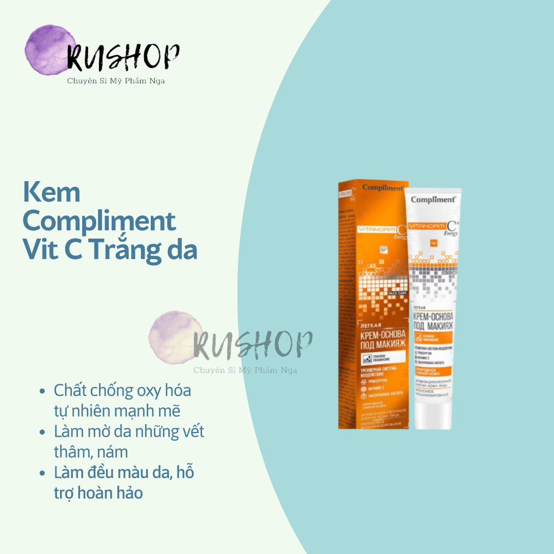 Kem Compliment Vit C Trắng da mờ thâm ch.ố.ng lão hoá