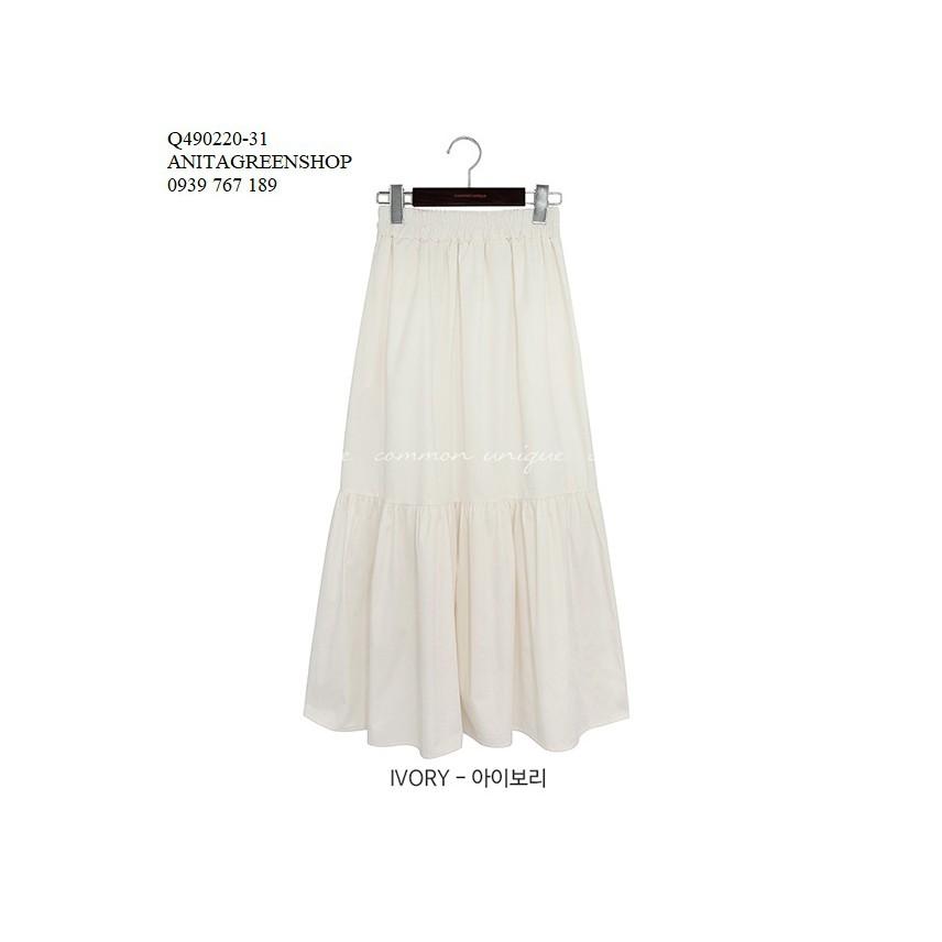 Q490220 CHÂN VÁY NỮ LƯNG THUN