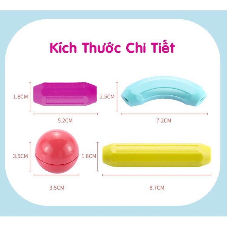 Bộ xếp hình, lắp ghép nam châm 36 chi tiết thế hệ mới - Đồ chơi phát triển trí tuệ, tư duy, sáng tạo