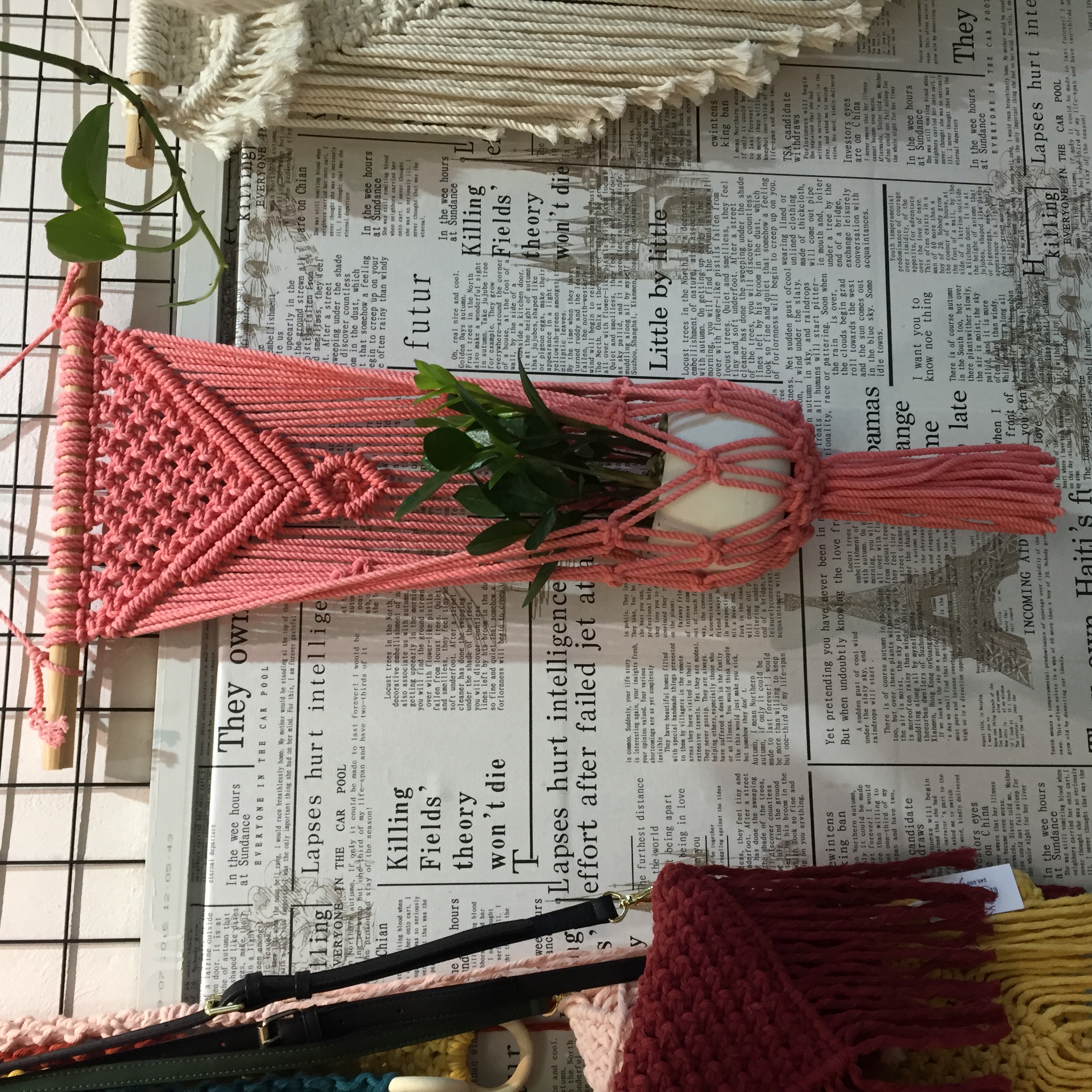 Macrame Treo Cây Apink