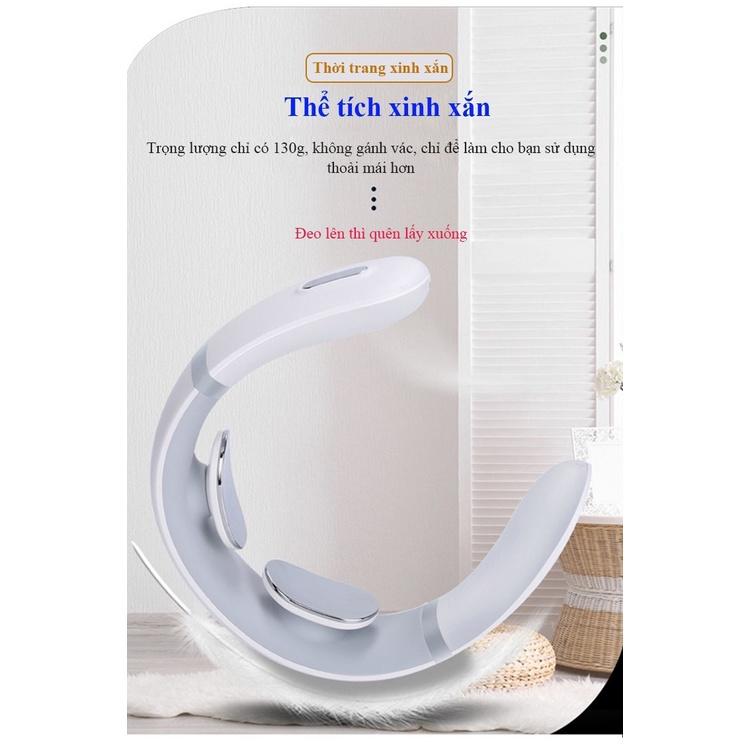 Máy massage cổ mạch xung thông minh TENS có chức năng chườm nóng