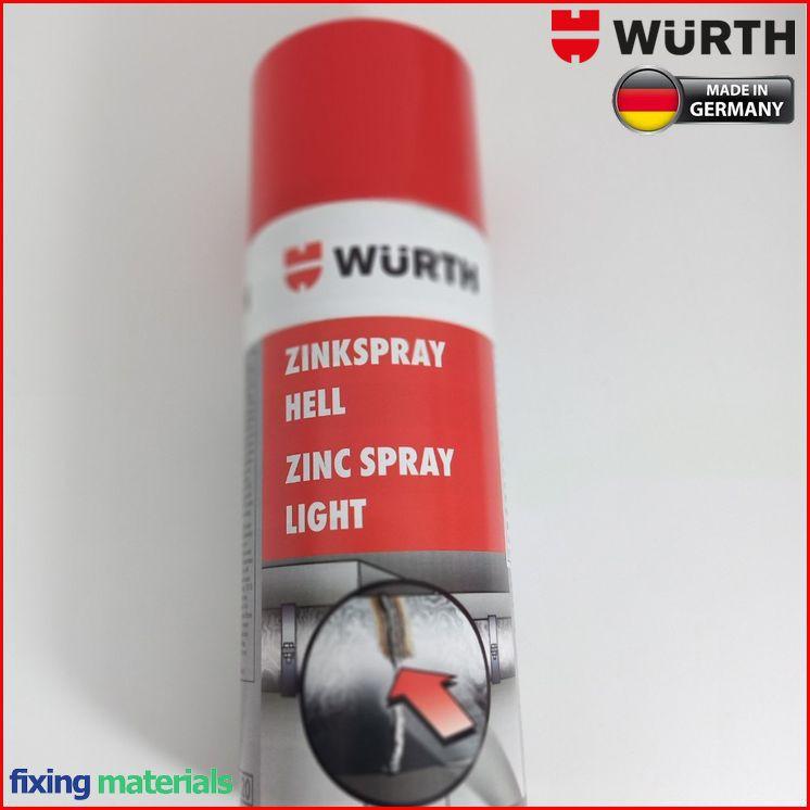 Chai xịt mạ kẽm chống gỉ sét chuyên dụng cao cấp Wurth ZINC SPRAY-400ml