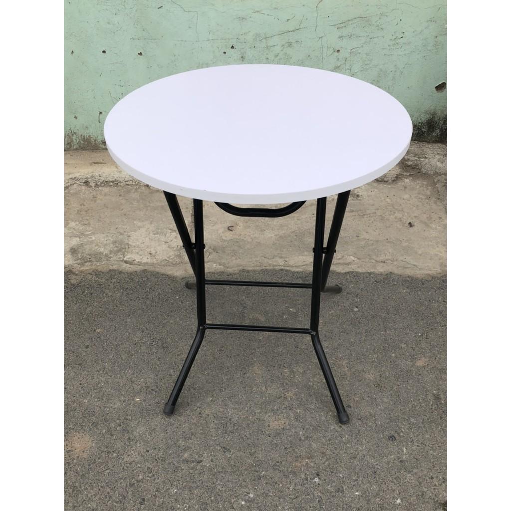 Bàn cà phê ️ ️ bàn gấp gọn tiện dụng tròn 60 cao 72 cm