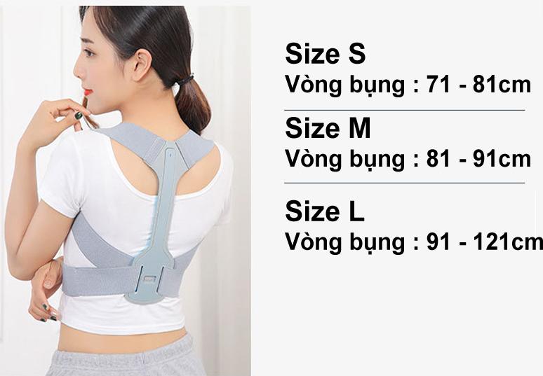 Đai Chống Gù Lưng Cho Cả Nam Và Nữ - Nẹp Nhựa