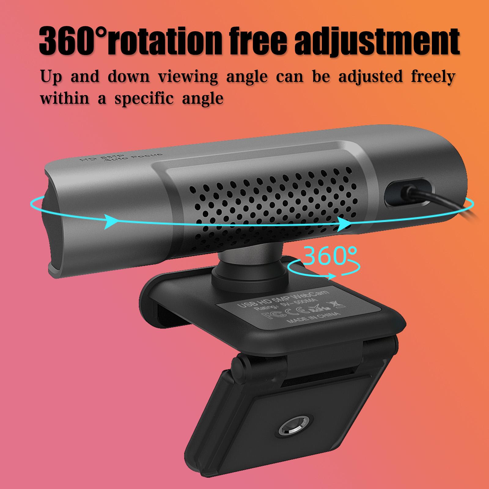 Webcam góc rộng Tự động lấy nét Full HD 5MP