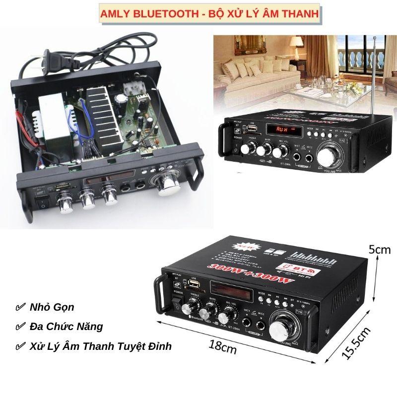 Amly Mini Bluetooth, Âm Ly Mini, Bộ Xử Lý Âm Thanh Cho Loa, Ampli Bluetooth, Amply Hát Karaoke