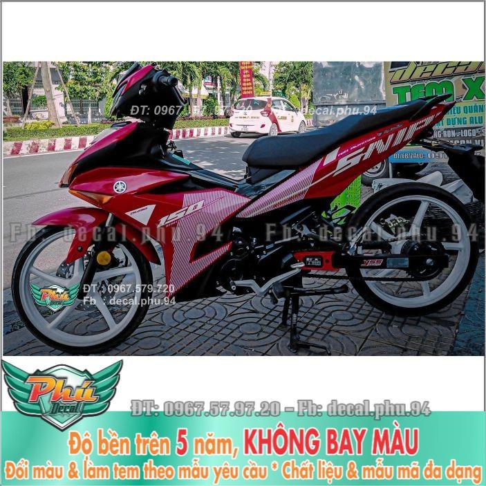 Tem rời Exciter 150 Sniper đỏ trắng