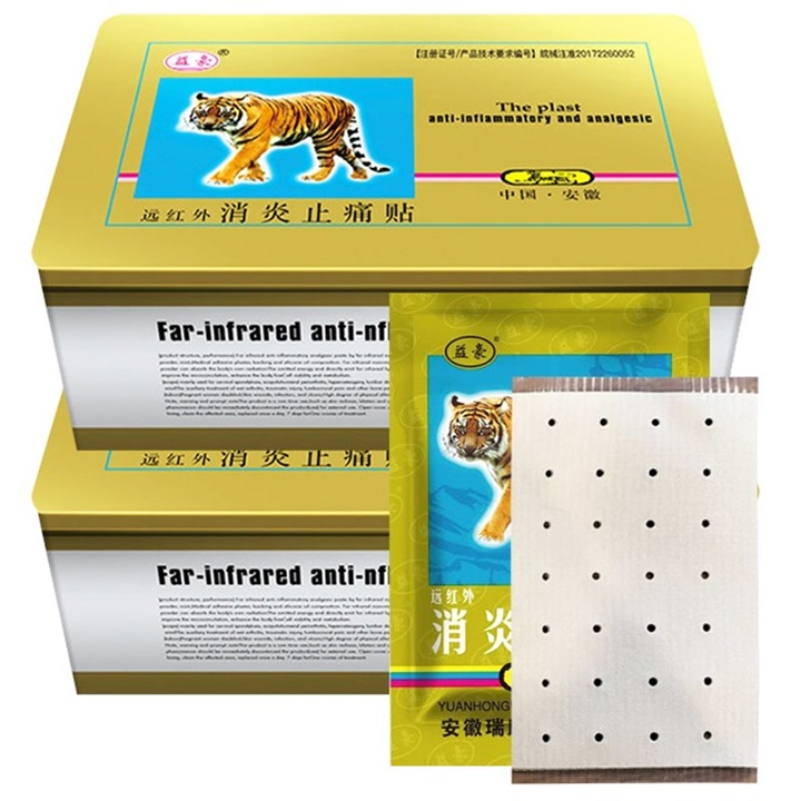 10 bịch Cao dán con hổ - Miếng dán con cọp - Cao tráng cốt chỉ thống xạ hương - 1 bịch gồm 2 miếng dán đôi - Mã số 1065