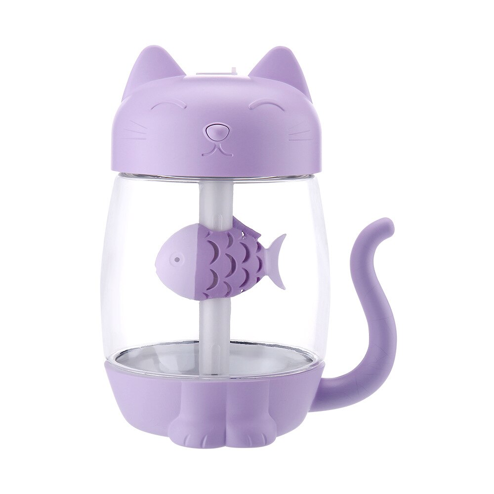 Máy Phun Sương Tạo Độ Ẩm Khuếch Tán Tinh Dầu Hình Mèo Xương Cá Dễ Thương Essesa Kitty Humidifier- Hàng Chính Hãng