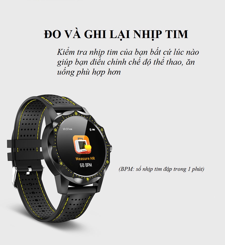 Đồng Hồ Thông Minh Smart Watch Nam IP68 Chống Nước SKY-1 Theo Dõi Hoạt Động Và Sức Khỏe