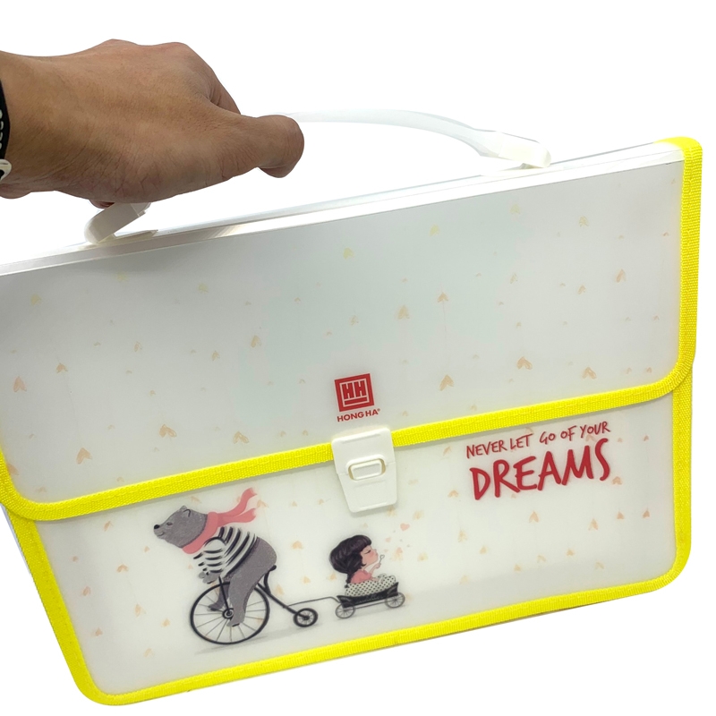 Cặp Nhựa Học Sinh 2 Ngăn Dream-3861 - Never Let Go Of Your Dreams