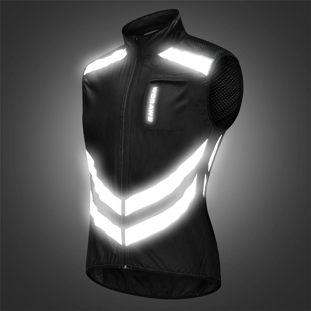 2 Piece Running Cycling Reflective Vest Motorcycling Outdoor Jersey Vest