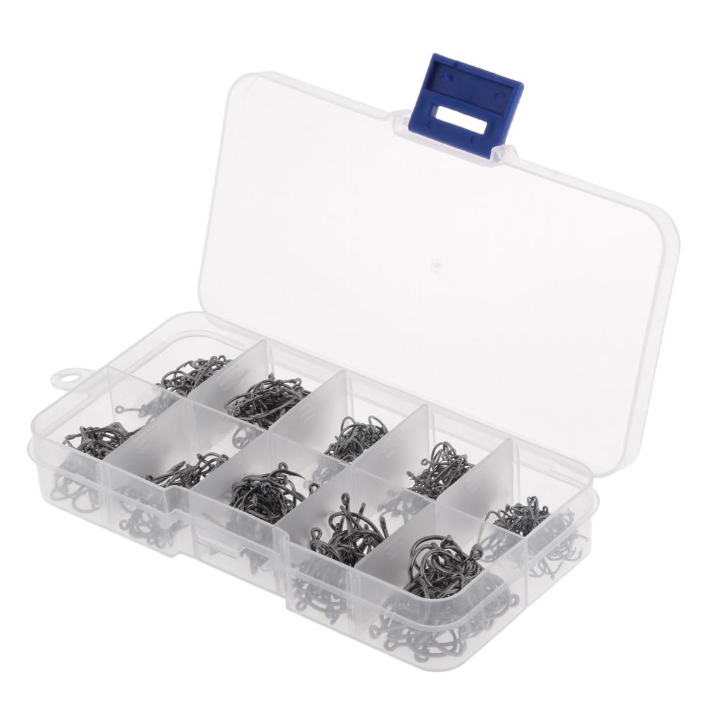 500x Extra Sharp Octopus Fishing Hooks Hooks Offset Hook Fishing Tackle