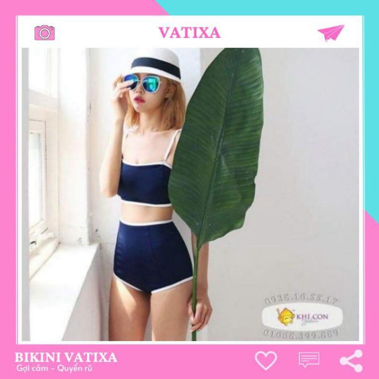 freeship Đồ bơi, bikini tone xanh đen VATIXA BKN14