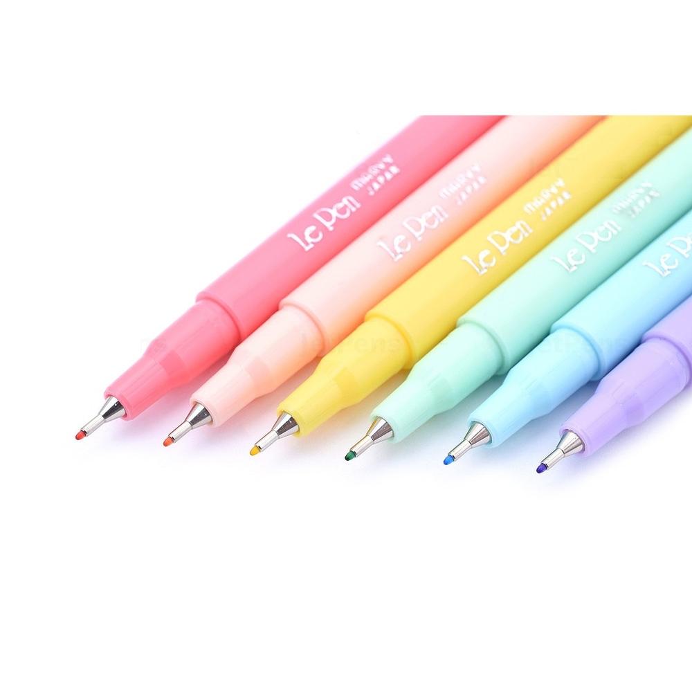 Bộ 6 Bút Lông Kim Màu Pastel Marvy 4300