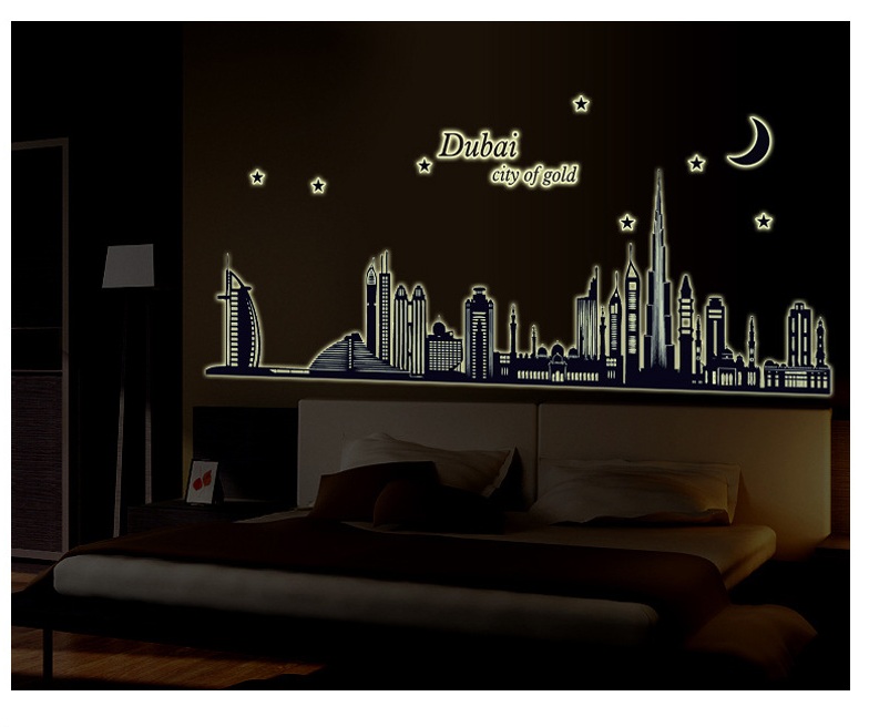 Decal dán tường Dạ quang Dubai AmyShop DDQ001 (65 x 155 cm)