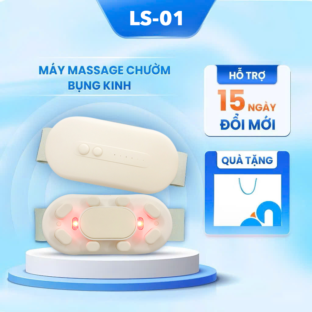 Máy Chườm Bụng Kinh-Đai Massage Giảm Đau Bụng Kinh BUMAS BU01-Hỗ Trợ Chống Lão Hóa-Quà Tặng Bạn Gái