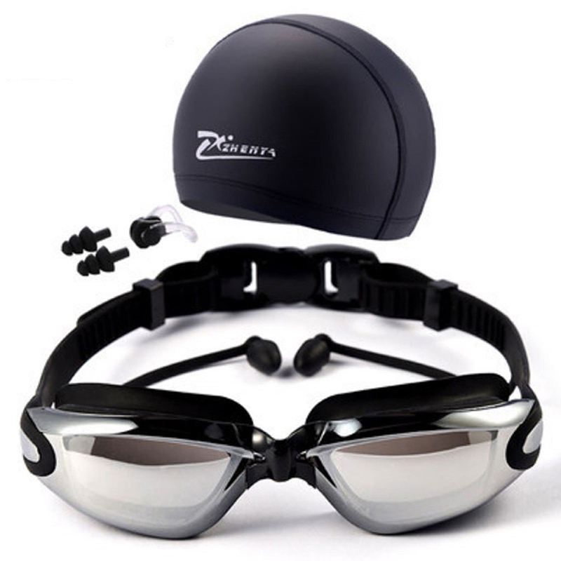 Combo kính bơi, mũ bơi kèm bộ bịt tai mũi dành cho cả nam và nữ chống nước
