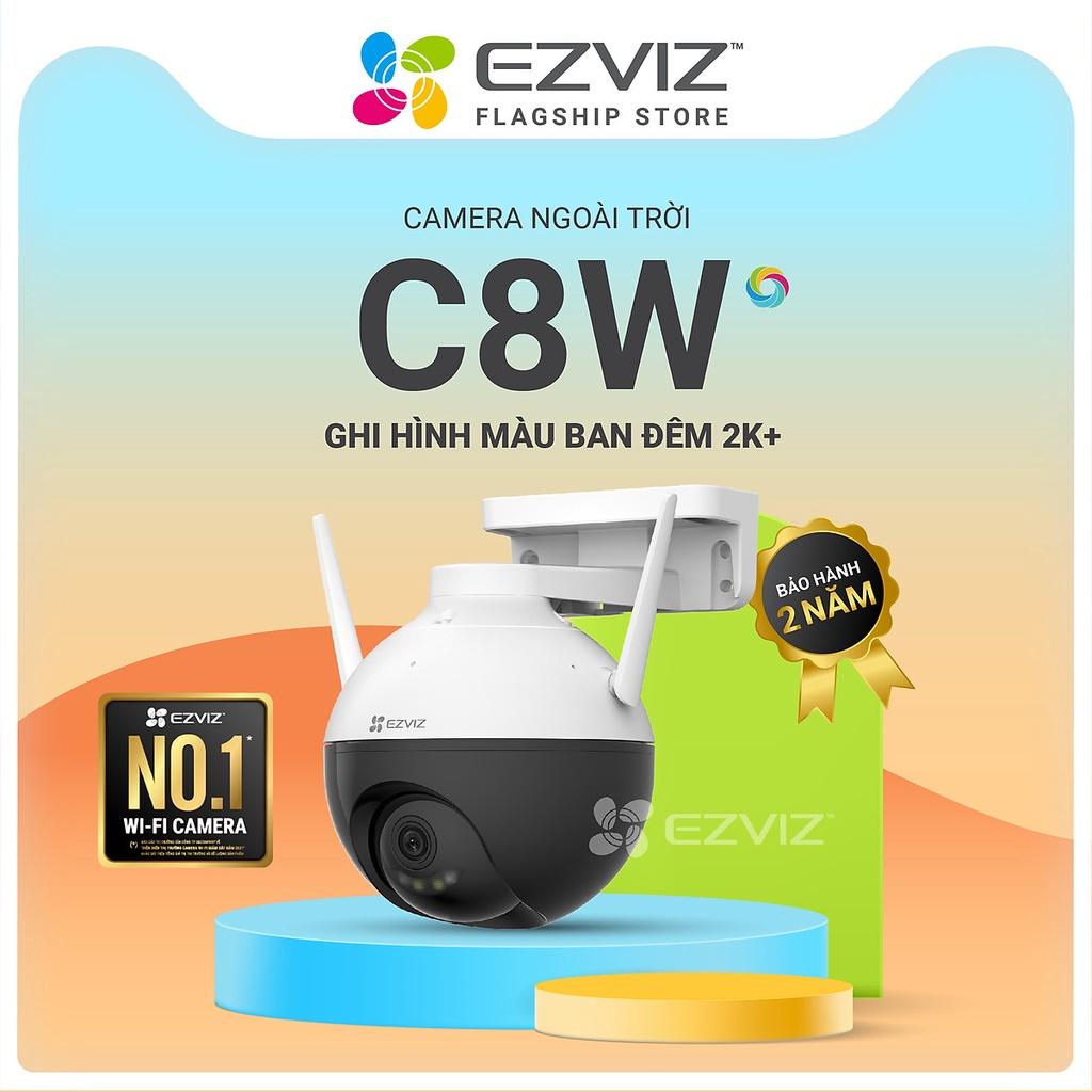 Camera Wifi Ngoài Trời EZVIZ C8W 4M 2K Quay 360 Độ, Màu Ban Đêm, Đàm Thoại 2 Chiều, Nhận Diện Người Bằng AI - Hàng Chính Hãng