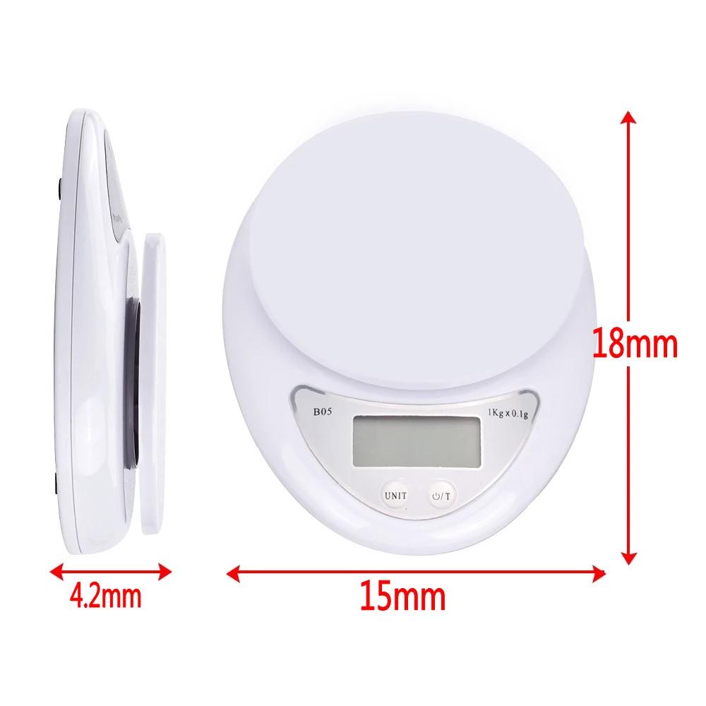 Cân tiểu ly điện tử 5kg/ 1kg 5kg/ 1g 1kg/ 0.1g