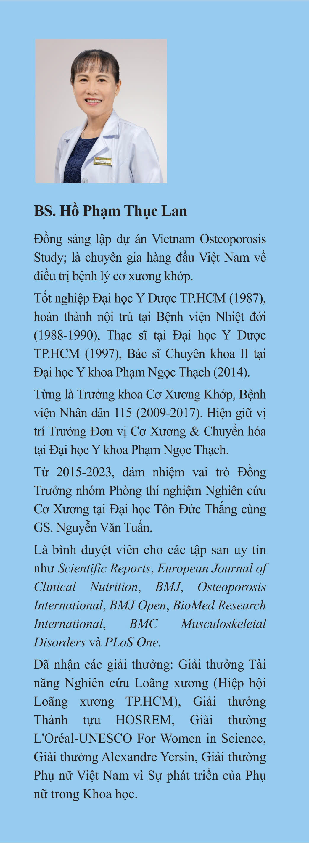 Loãng Xương - Nguyễn Văn Tuấn &amp; Hồ Phạm Thục Lan
