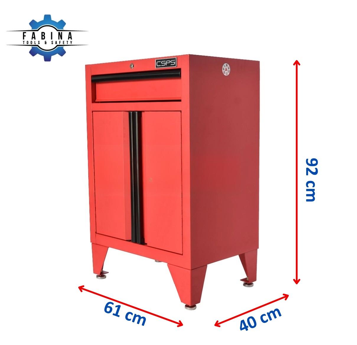Tủ dụng cụ CSPS 61cm - 01 hộc kéo màu đỏ có chân tủ