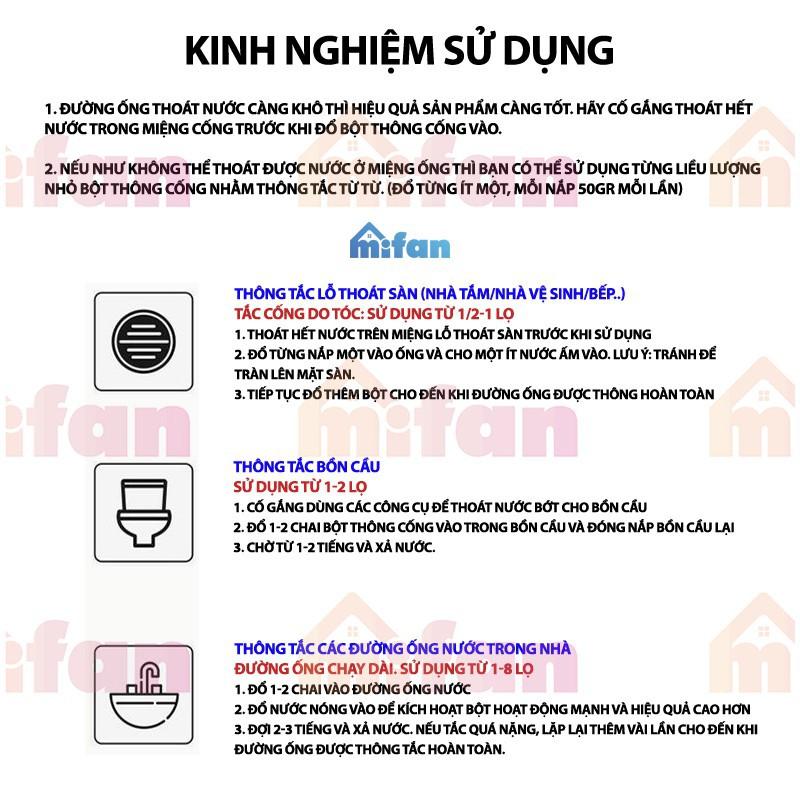 Bột Thông Cống YUHAO - Thông Tắc Cống, Đường Ống, Bồn Cầu, Bồn Rửa Mặt - HÀNG LOẠI 1 Còn hàng