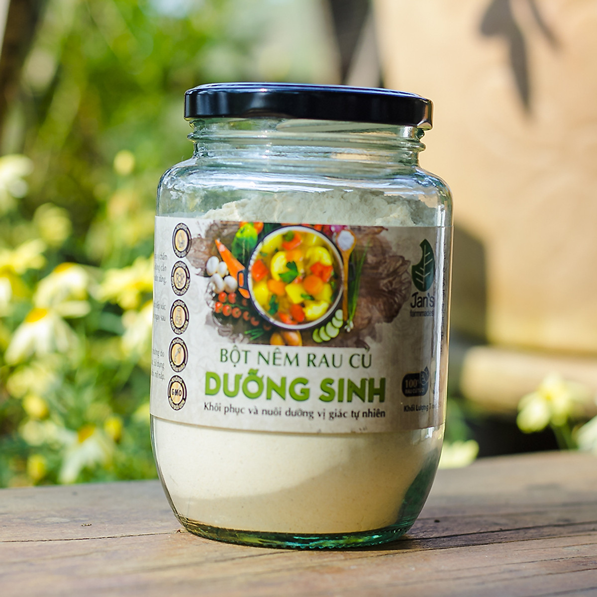 Bột Nêm Rau Củ Dưỡng Sinh 125gr Jan's Giúp Khôi Phục Và Nuôi Dưỡng Vị Giác Tự Nhiên, Hỗ Trợ Tăng Đề Kháng, Bổ Sung Chất Xơ, Tăng Cường Sức Khỏe Cho Mọi Thành Viên Trong Gia Đình - Hàng Chính Hãng