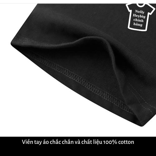 Áo phông Nelly Heybig cộc tay dành cho nam và nữ, áo thun form rộng in hình đầu lâu phong cách