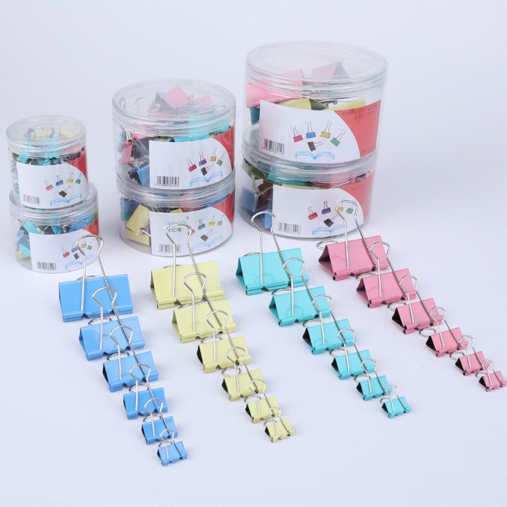 - Set 12 Kẹp Tài Liệu Giấy Tờ Văn Phòng Đủ Size - Kẹp Bướm Nhiều Màu Loại 1