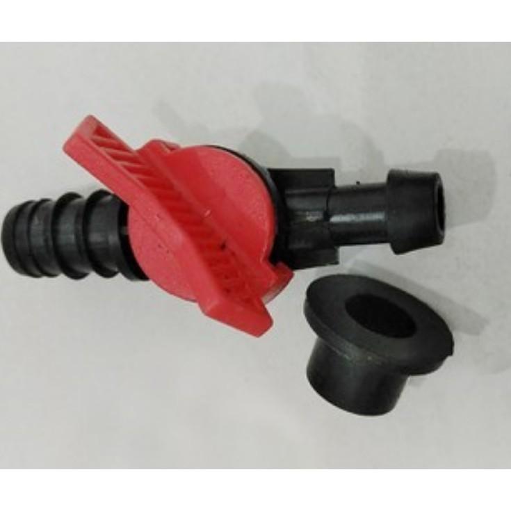 VAN KHỞI THỦY 25MM CÓ ROĂNG CAO SU - Van khóa ống tưới LDPE 25mm