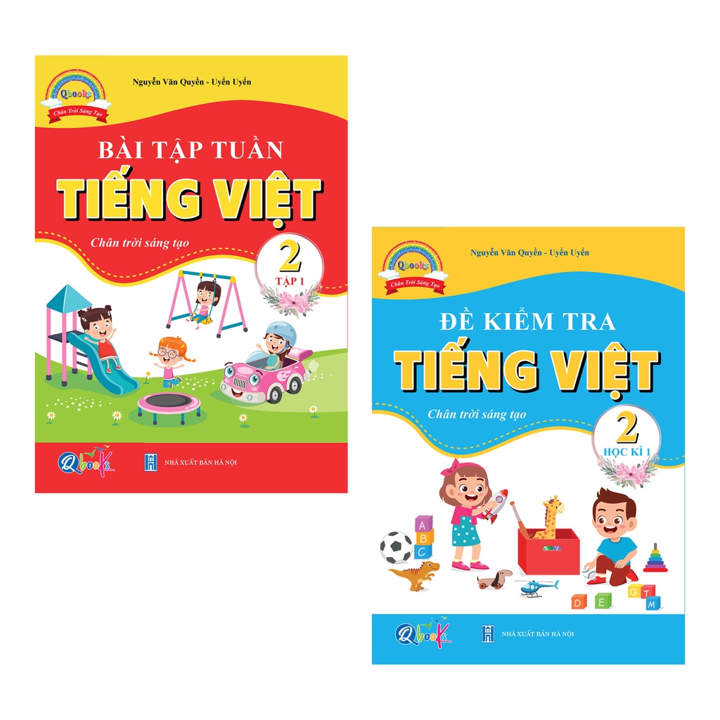 Sách - Combo 4 Cuốn Bài Tập Tuần và Đề Kiểm Tra Toán - Tiếng Việt Lớp 2 - Chân Trời Sáng Tạo - Học Kì 1