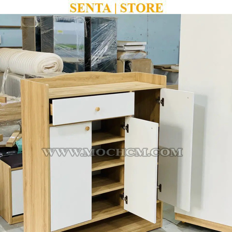 Tủ giày thông minh nhiều ngăn đựng giày dép cho chung cư MOC520