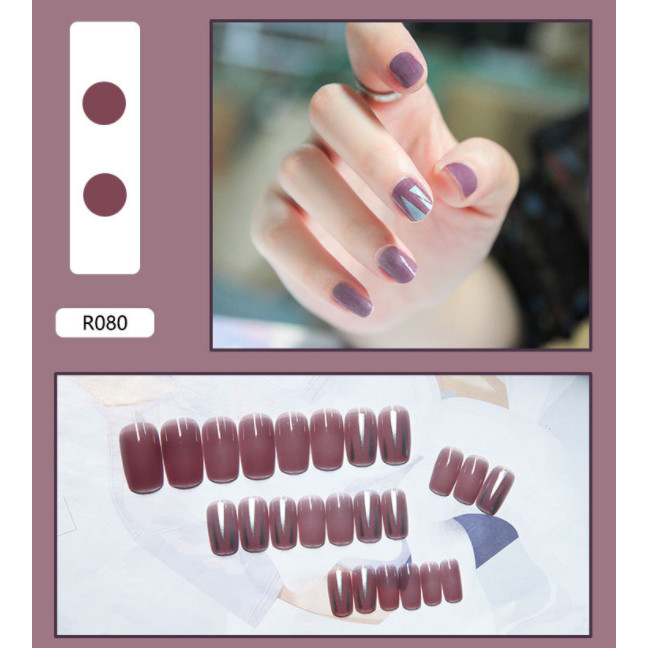 Bộ 24 móng tay giả nail thơi trang như hình