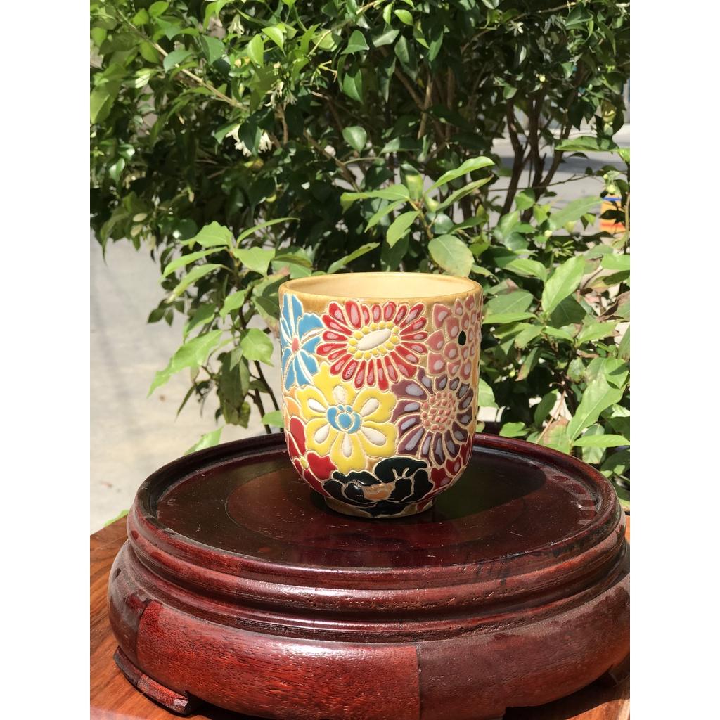 LY BÁCH HOA VẼ THỦ CÔNG GỐM SỨ NAM BỘ