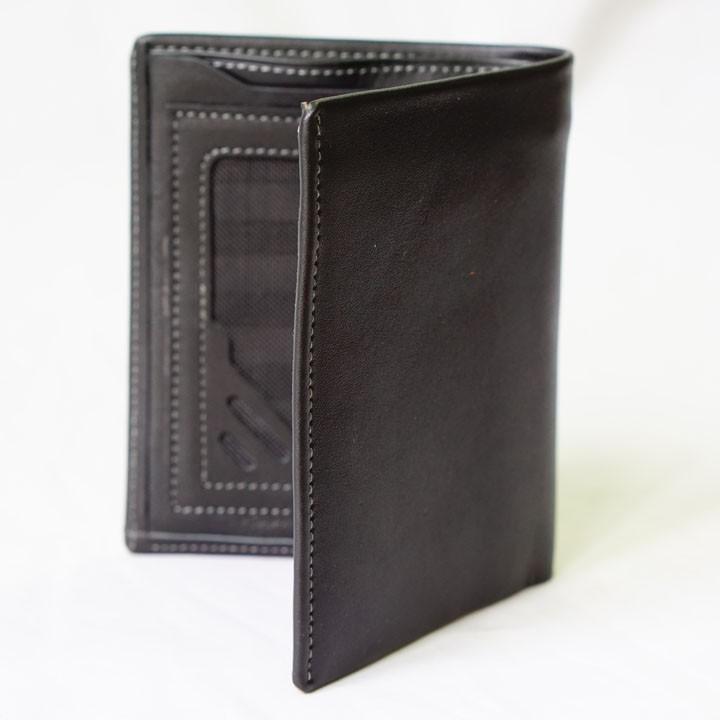 Ví Da Bò - Màu Đen Dáng Đứng - VB001-DENDD