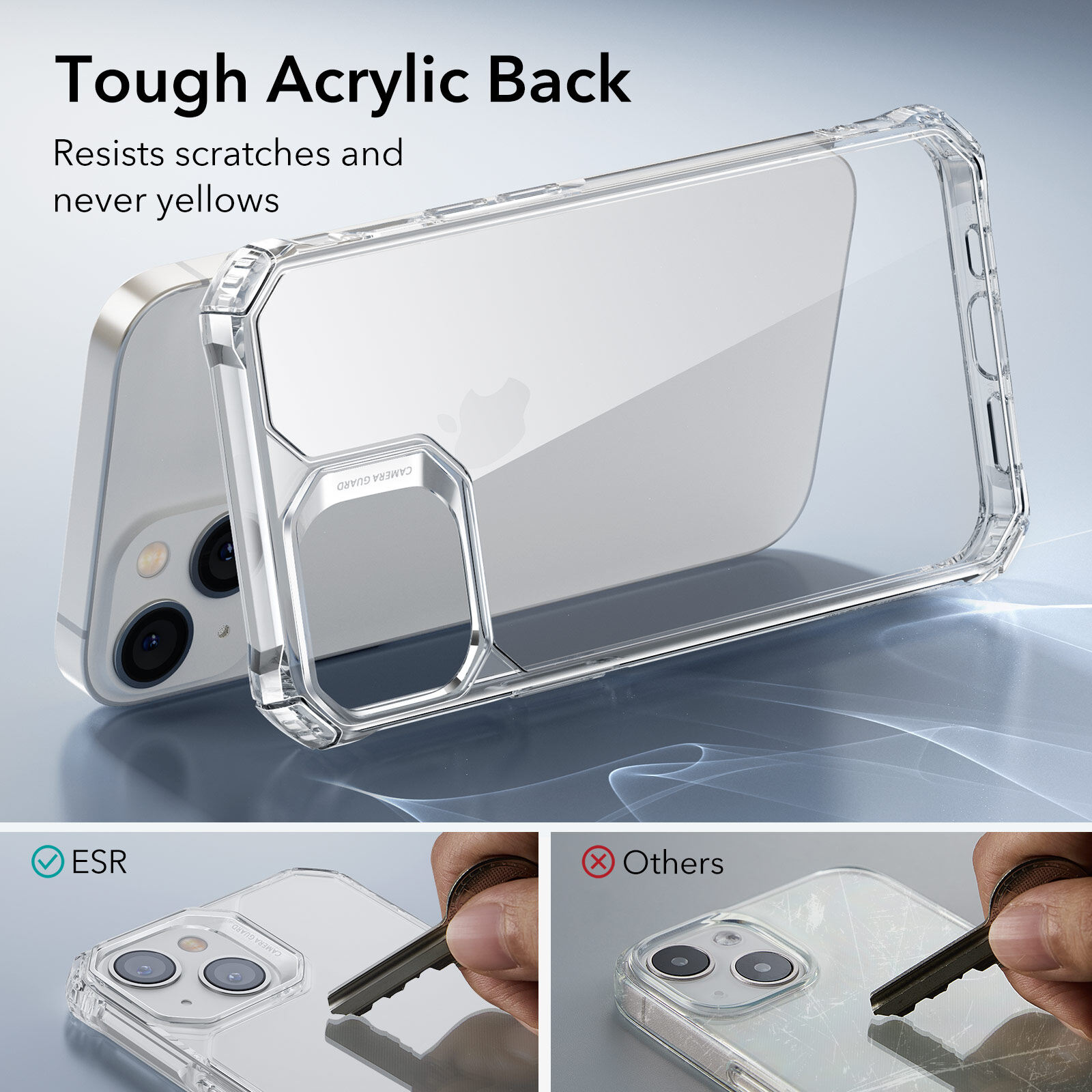 Ốp Lưng ESR Air Armor Clear chống sốc chuẩn quân đội dành cho iPhone 14 / 14 Plus/ 14 Pro / 14 Pro Max - Hàng Chính Hãng