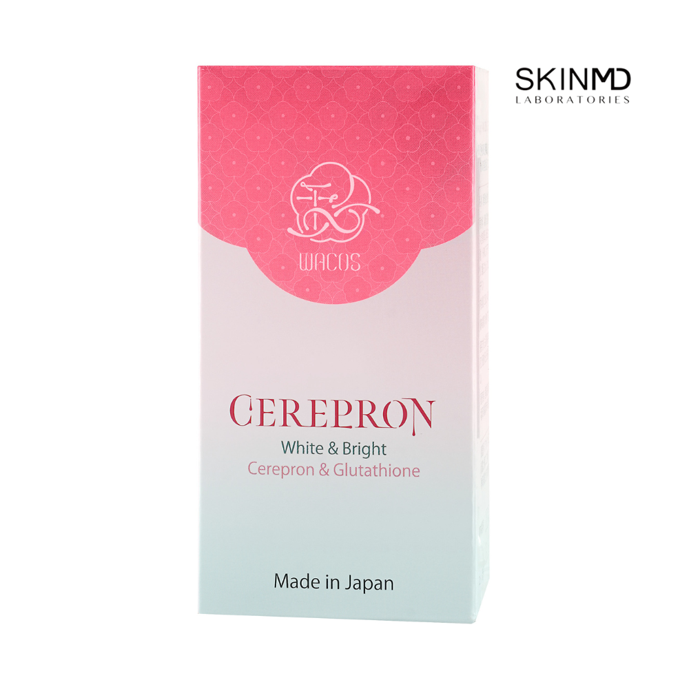 Viên uống trắng da kép WACOS CEREPRON Lọ 60 viên Làm da trắng sáng từ bên trong, mờ thâm nám, tàn nhang ngăn ngừa lão hóa, giảm nếp nhăn, chảy xệ