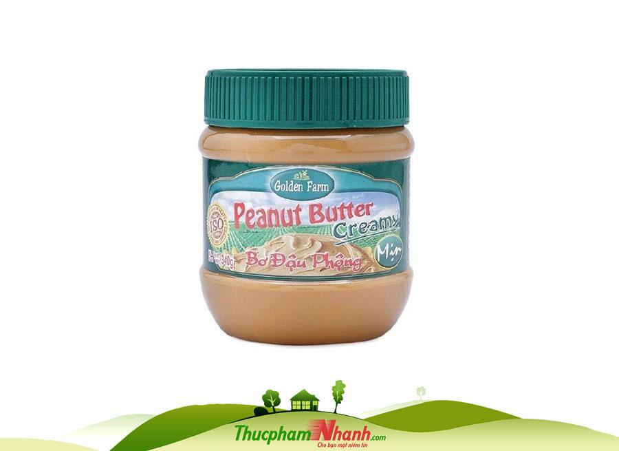 Bơ đậu phộng mịn Golden Farm - Chai 340g