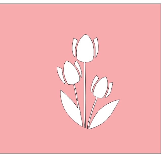 Thiệp 3D Cây và hoa - Thanh Toàn - Chậu hoa Tulip tinh xảo - NV92