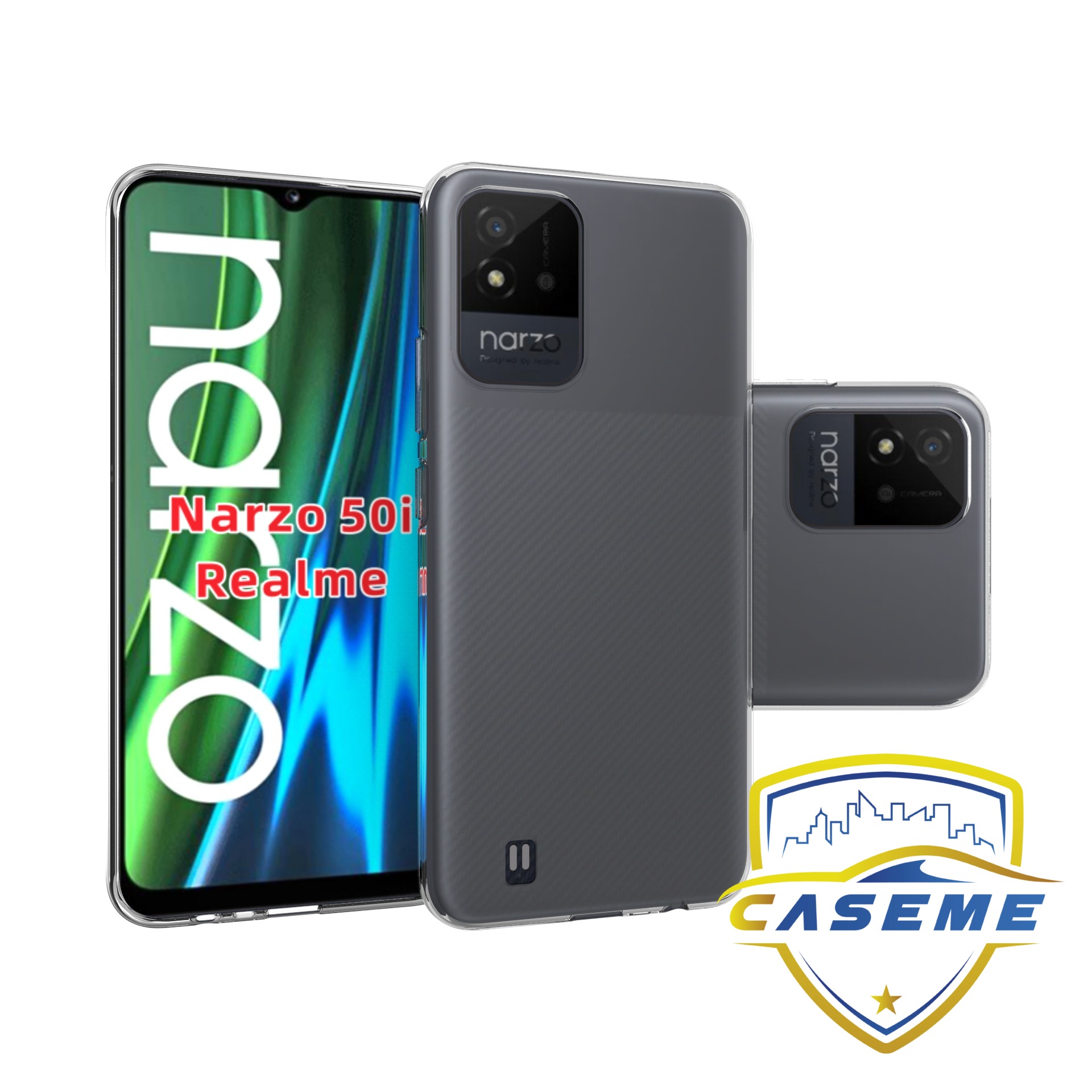 Ốp lưng dẻo trong suốt TPU cao cấp dành cho Realme Narzo 50i