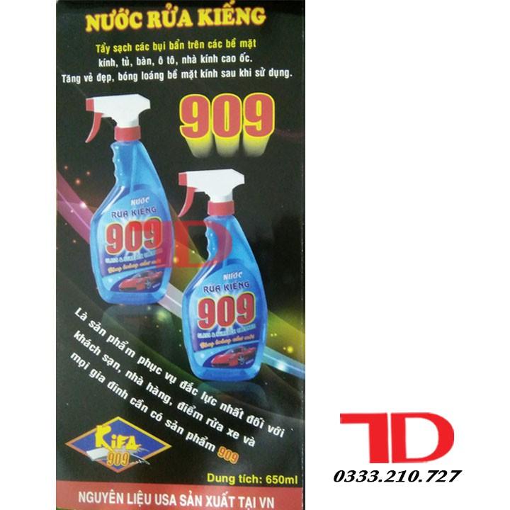 Nước rửa kính 909, nước lau kính chất tẩy rửa đa dụng, nước tẩy rửa vệ sinh kính các loại 909 650ml, nước lau kiếng - Điện Lạnh Thuận Dung