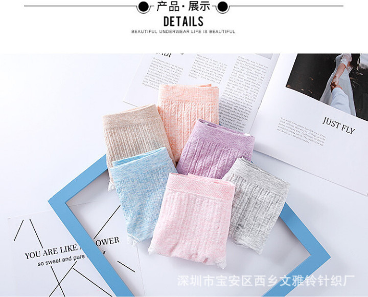 Combo 5 Quần Lót Nữ xuất Nhật 100% Cotton Sợi Tre Kháng Khuẩn Tốt