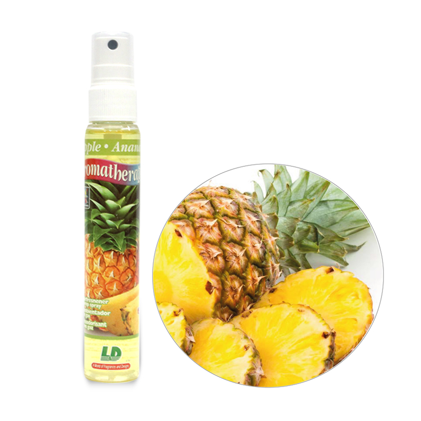 Nước hoa ô tô dạng xịt L&amp;D AROMATHERAPY Pineapple 60ml