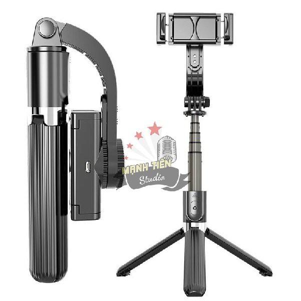 Gậy chống Rung Gimbal Stabilizer L08, Có 3 chân đỡ, Tặng kèm nút bấm bluetooth hàng cao cấp bảo hành 12 tháng