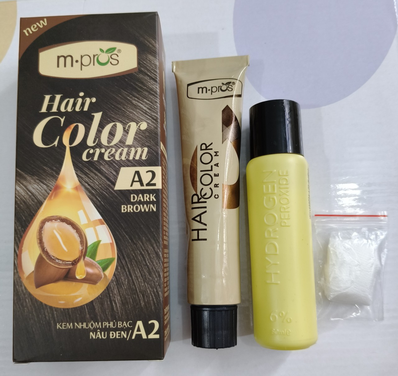 Kem Nhuộm Phủ Bạc M.Pros A2 - Nâu Đen