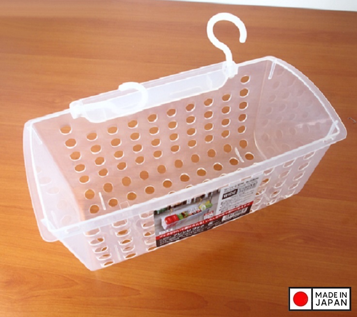 Giỏ nhựa Sanada Seiko có móc treo tiện ích - Hàng nội địa Nhật Bản