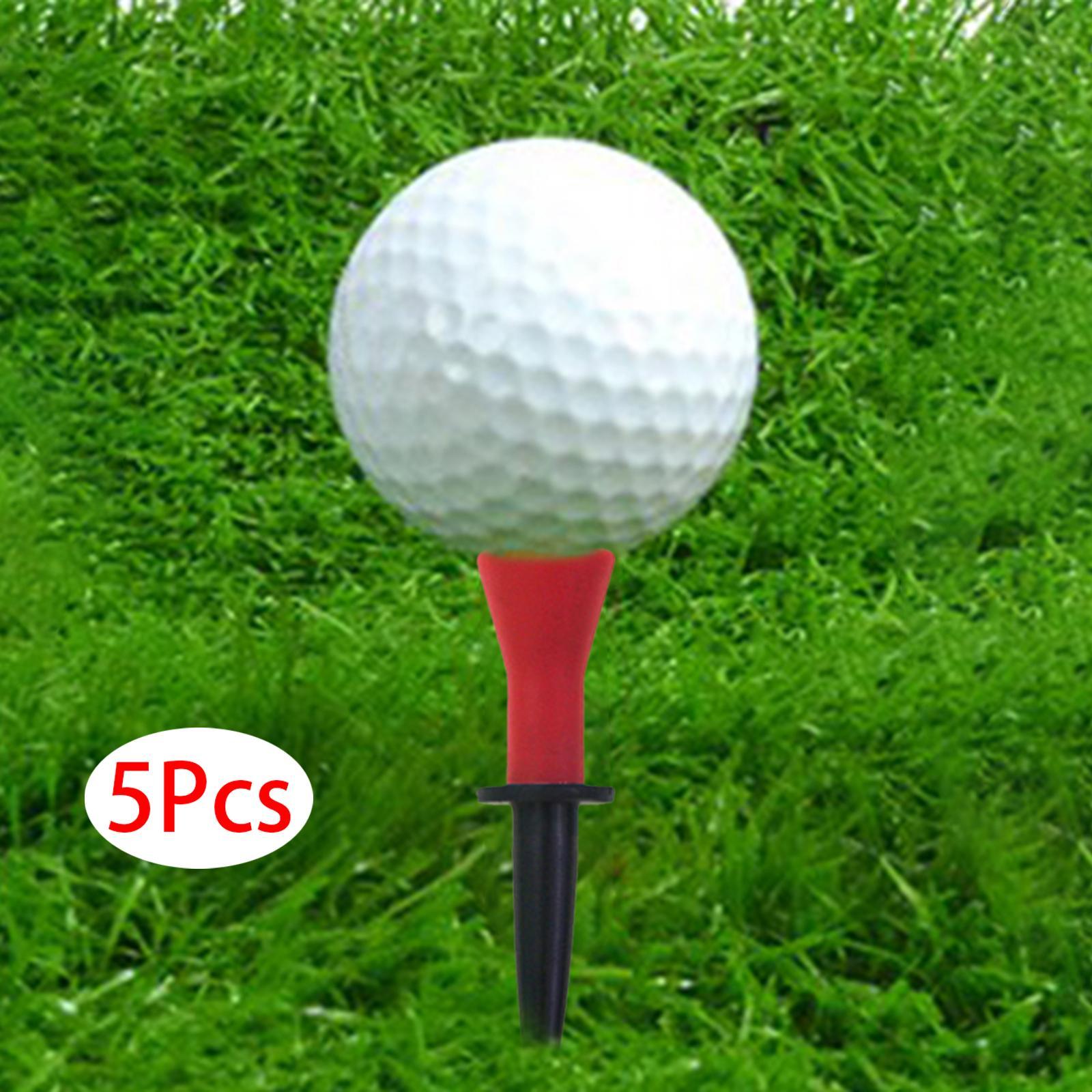 5Pcs Rubber Golf Tees Golfing Tees Golf Swing Trainer Aid Golf Club Tools Step up Golf Tees Golf Ball Holder for Exercise, Beginner, Women Men