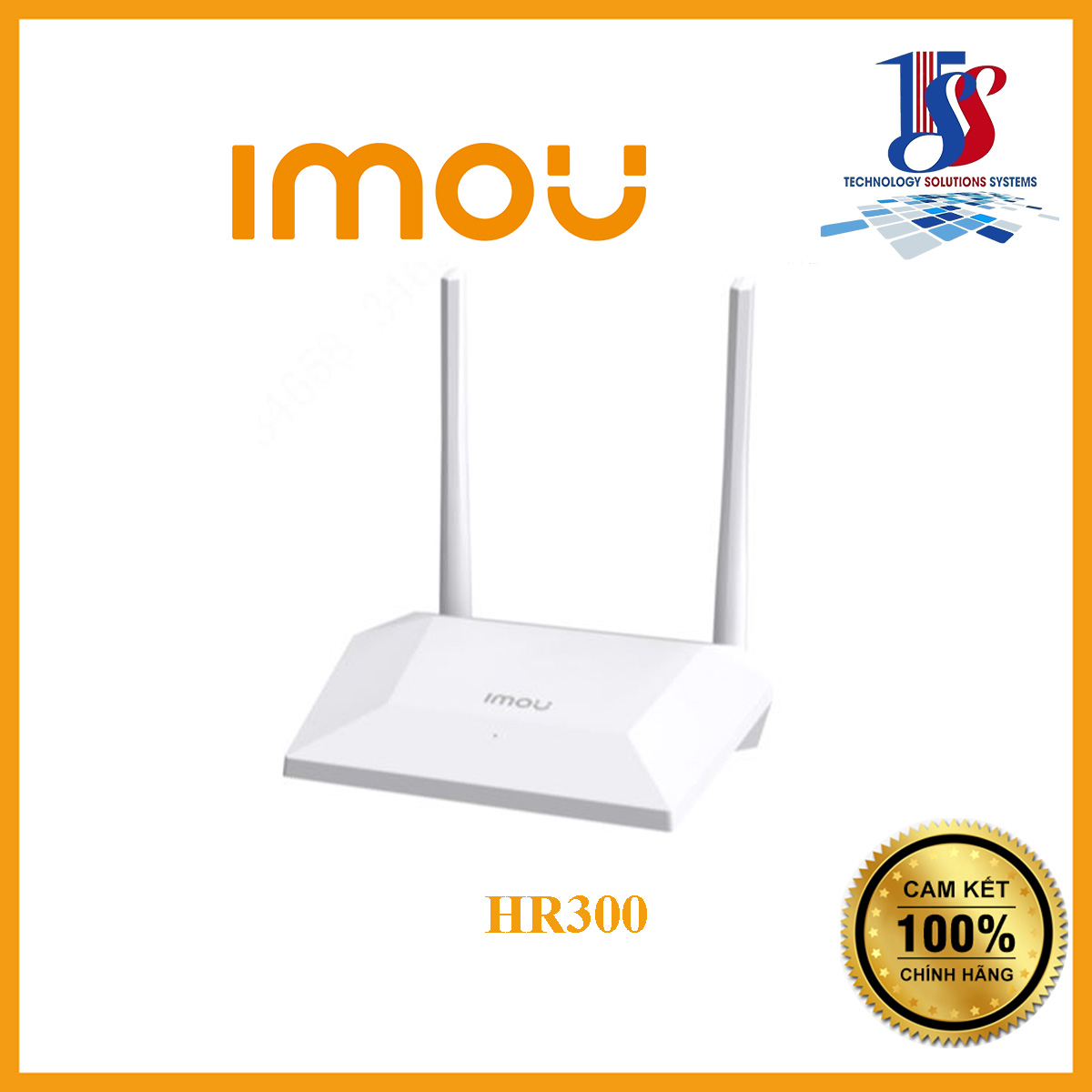 bộ phát wifi Imou HR300 chuẩn N 300Mbps 2.4GHZ , 1 Wan - 3 lan, có tính năng thu phát wifi - Hàng chính hãng bảo hành 24 tháng